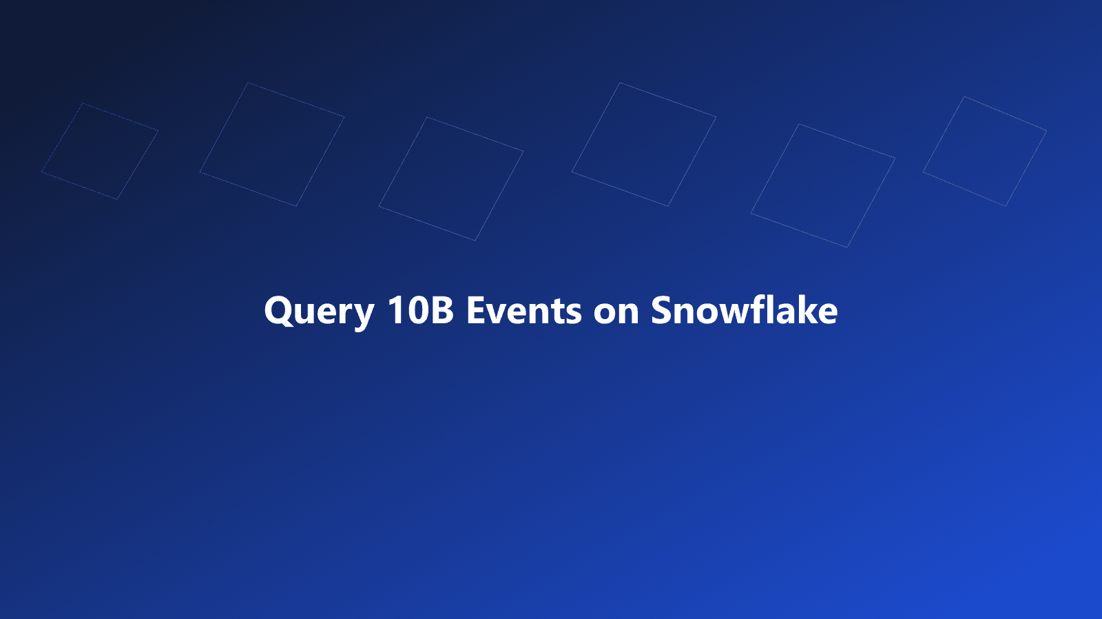 A flat-design engineering diagram of a faceted warehouse with an orange query line entering and a fast result line exiting.